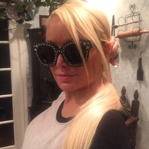 STARS Sunglasses. NEW!!! Black/Silver. - Picture 3 of 8